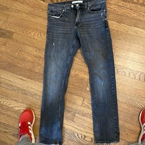 Jeans- dark grey wash